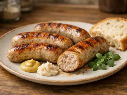 Biała kiełbasa z Air Fryera – ile piec, żeby była soczysta i chrupiąca