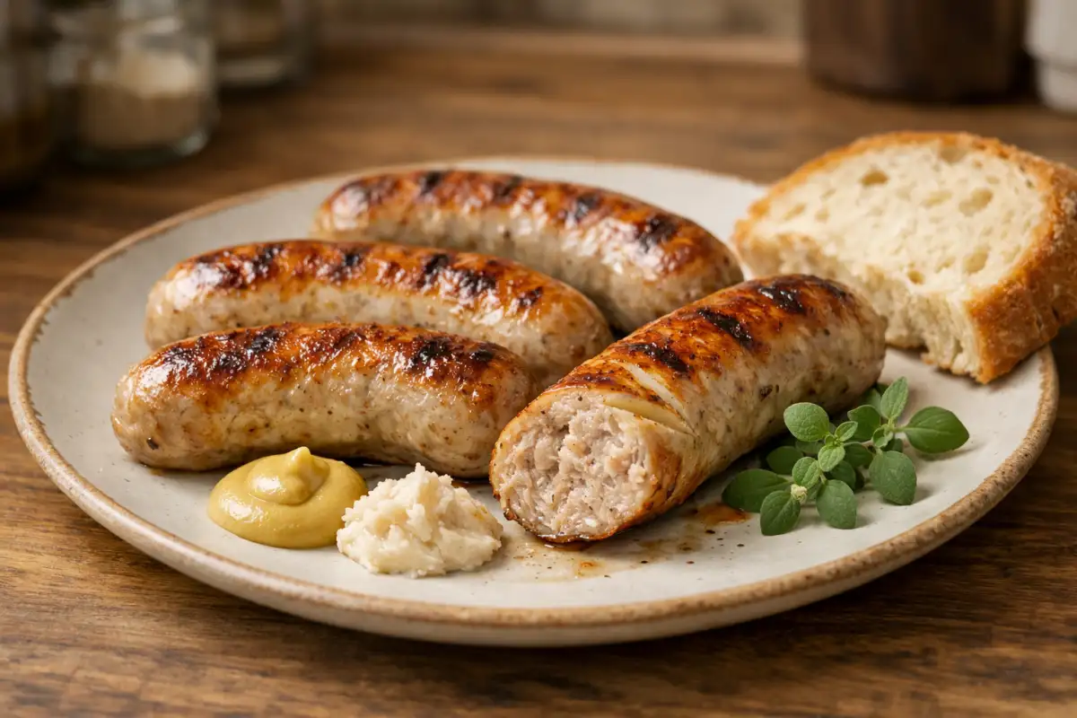 Biała kiełbasa z Air Fryera – ile piec, żeby była soczysta i chrupiąca