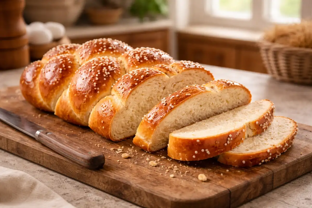 Chałka wielkanocna – puszysta i lekko słodka, prosty przepis