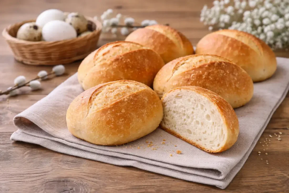 Chlebki do koszyczka wielkanocnego – prosty przepis krok po kroku