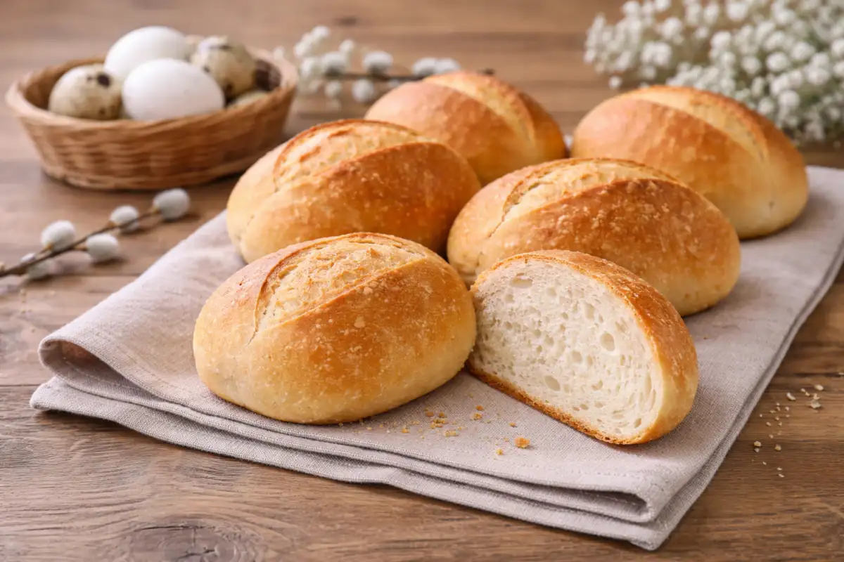 Chlebki do koszyczka wielkanocnego – prosty przepis krok po kroku