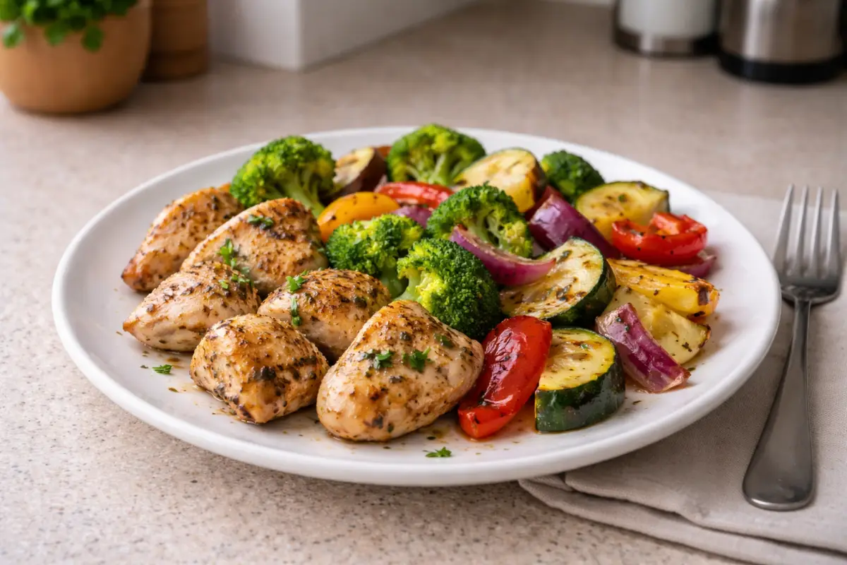 Dietetyczny obiad z kurczakiem i warzywami – prosty i zdrowy przepis