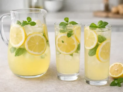 Domowa lemoniada cytrynowa z miętą – prosty przepis w 5 minut