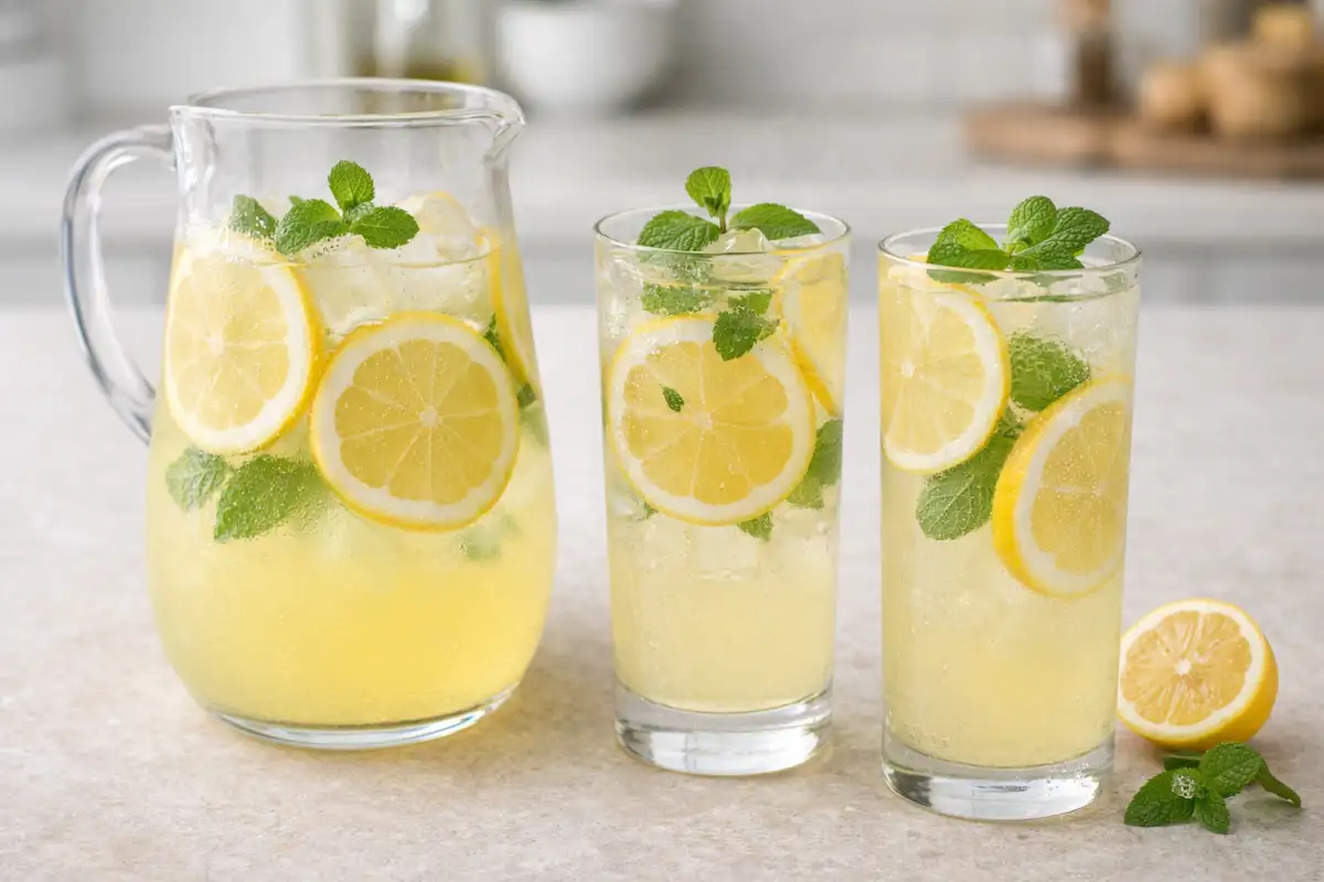 Domowa lemoniada cytrynowa z miętą – prosty przepis w 5 minut
