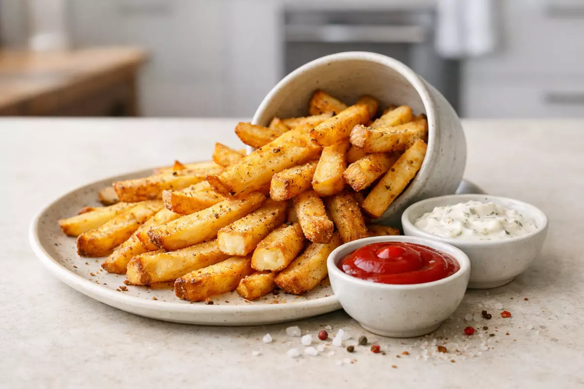 Frytki z piekarnika chrupiące – prosty przepis bez smażenia