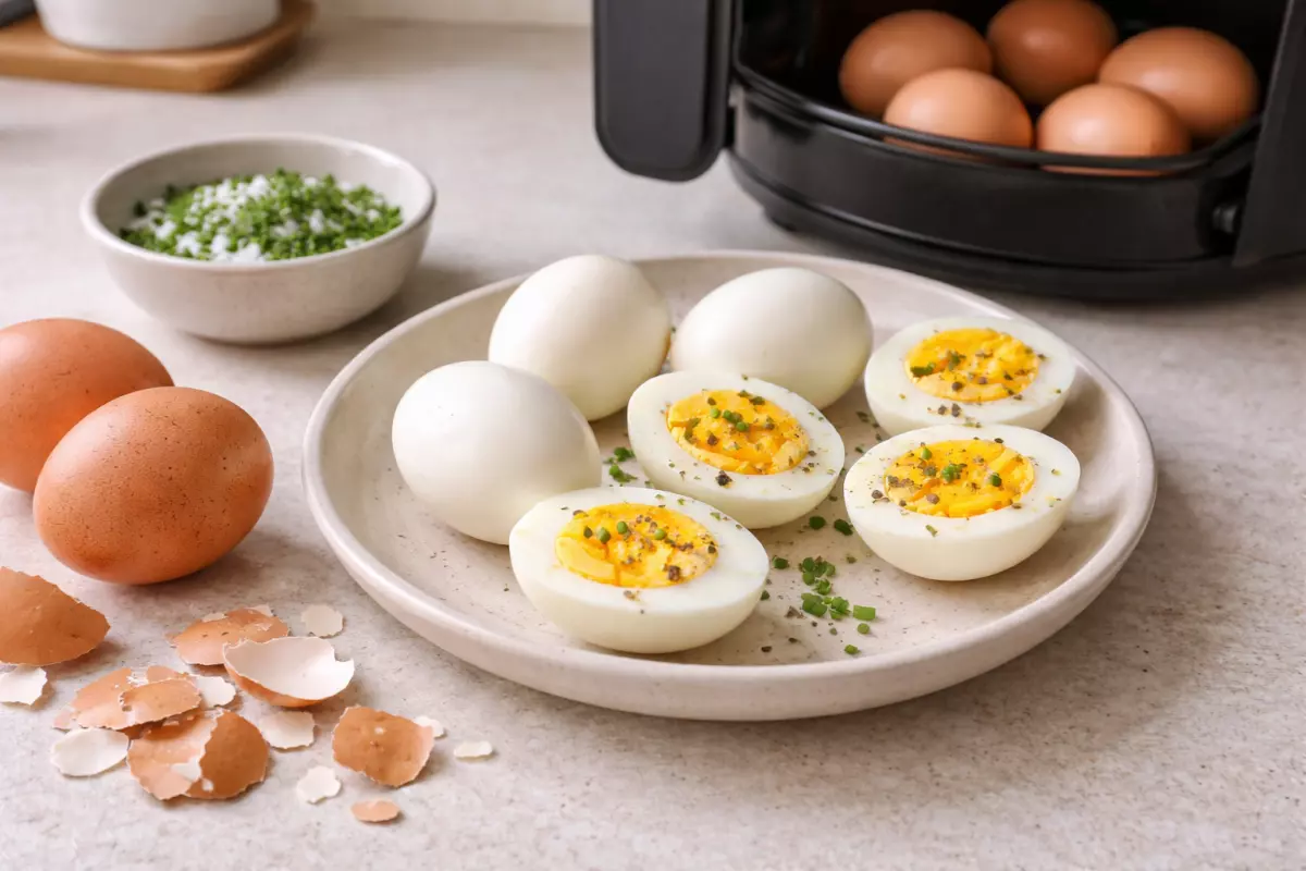 Jajka na twardo w Air Fryer – ile minut i jaka temperatura