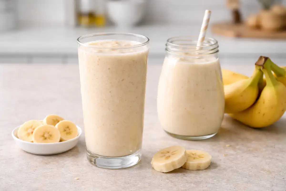 Koktajl bananowy z mlekiem – prosty przepis na sycący napój