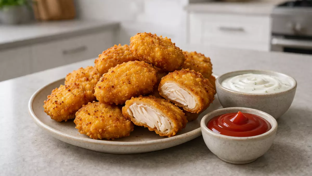 Nuggetsy z kurczaka domowe – chrupiący i prosty przepis