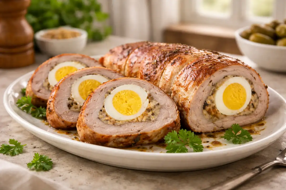 Rolada schabowa z jajkiem – prosty przepis na Wielkanoc