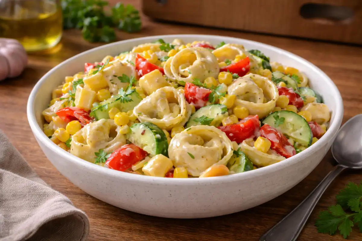 Sałatka z tortellini i serem – szybki i smaczny przepis