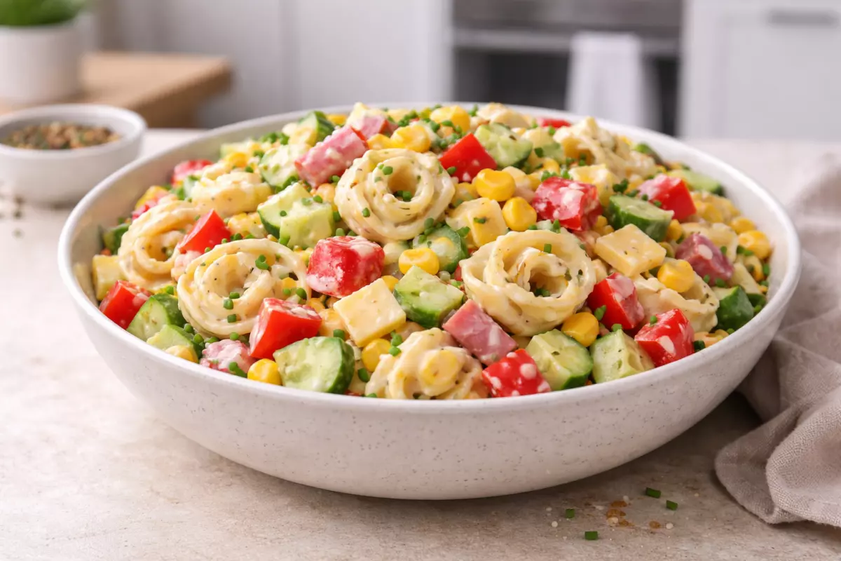 Sałatka z tortellini i warzywami – prosty przepis na imprezę