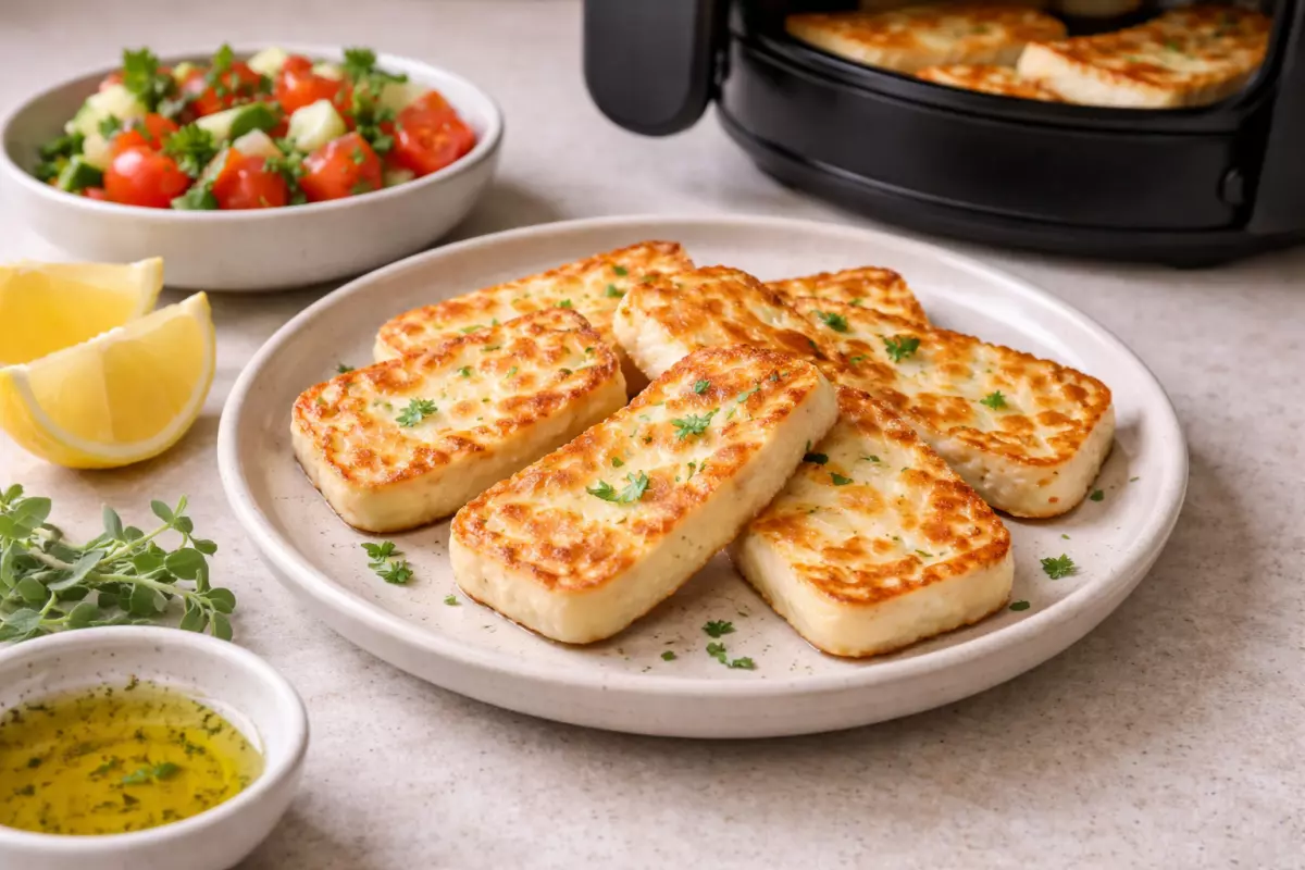 Ser halloumi z Air Fryer – prosty przepis, czas pieczenia i wskazówki