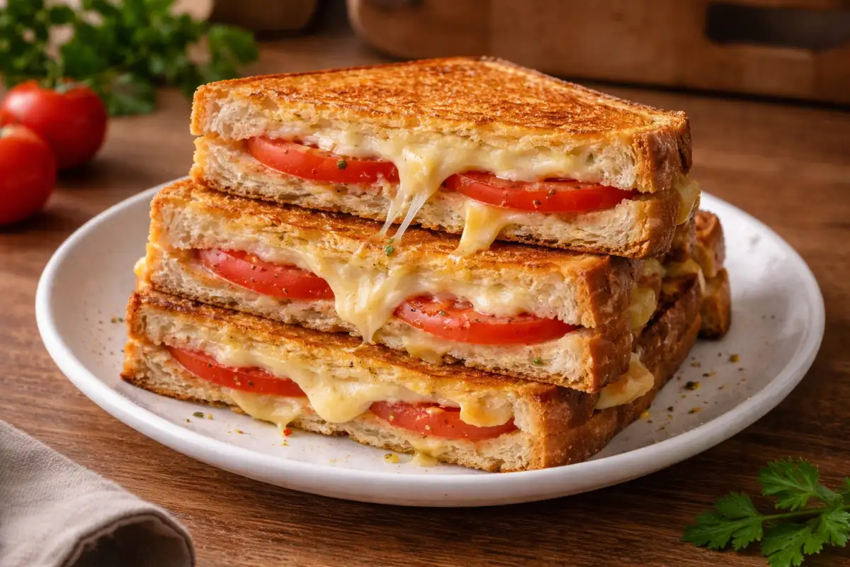 Tosty z serem i pomidorem – szybki przepis na ciepłą przekąskę