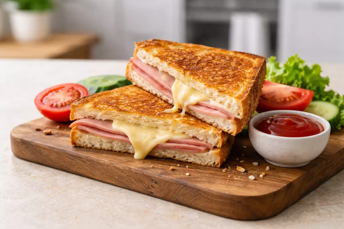 Tosty z serem i szynką na patelni – szybki przepis w 10 minut