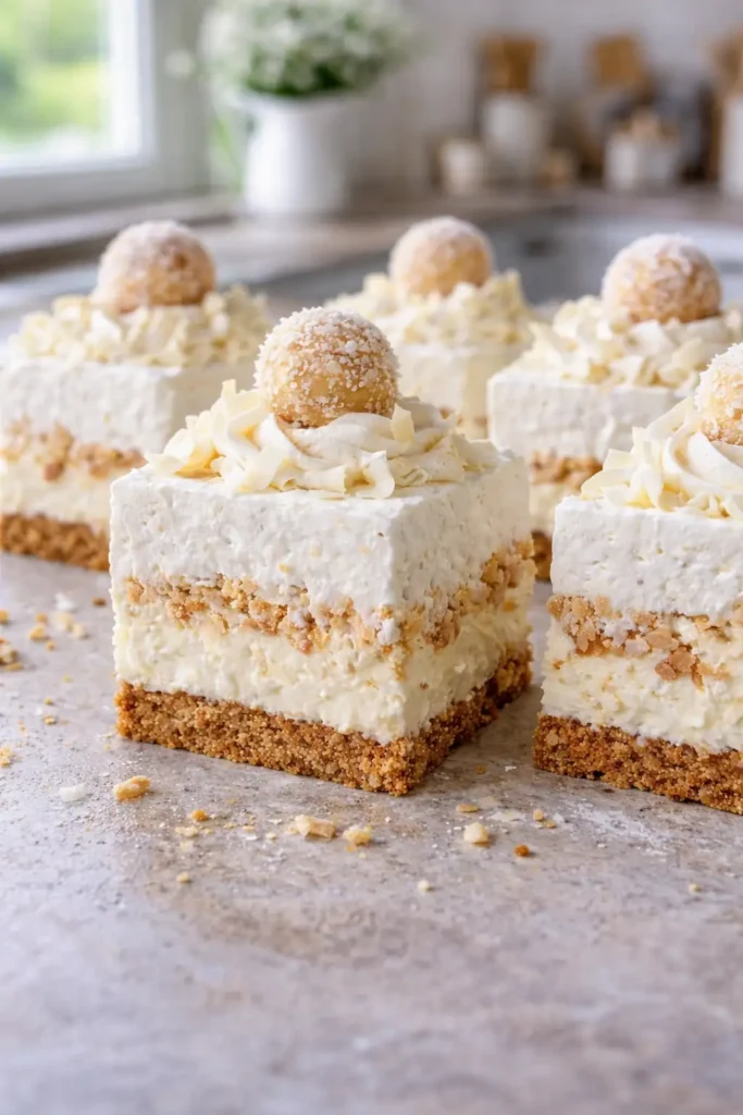 Ciasto Rafaello bez pieczenia – prosty przepis na kremowy deser z kokosem