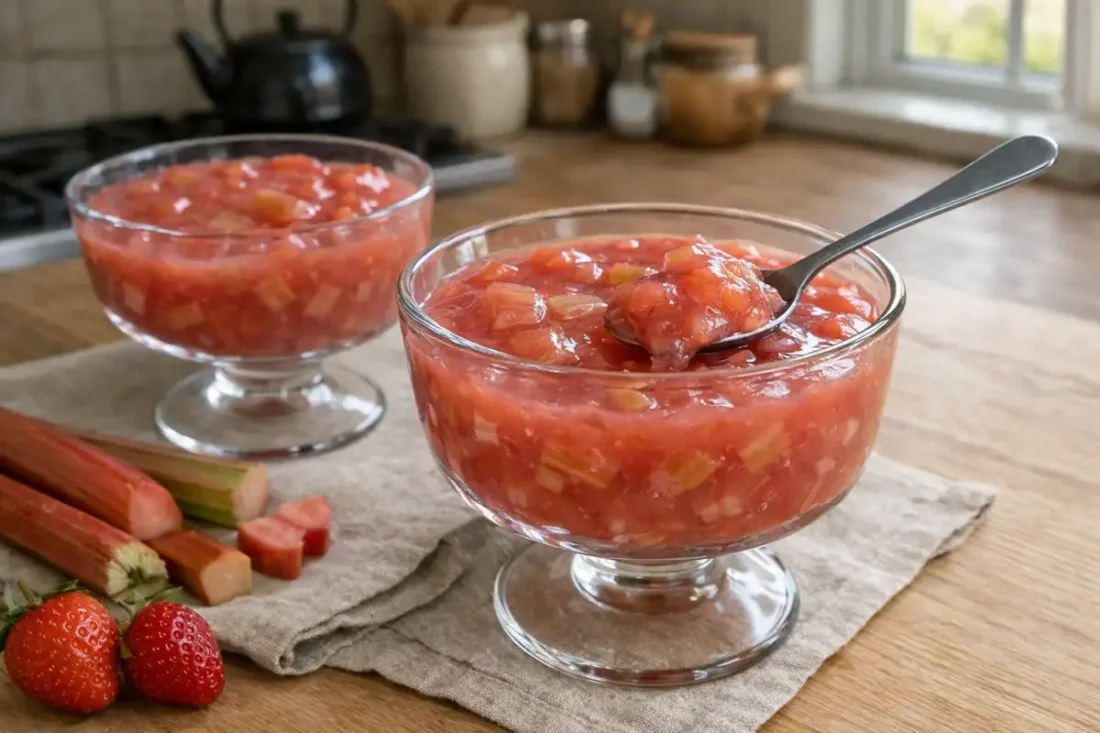 Domowy kisiel z rabarbaru – lekki, kwaśno-słodki deser