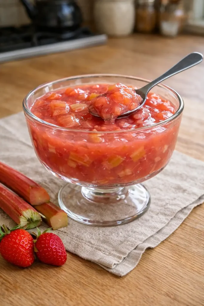 Domowy kisiel z rabarbaru – lekki, kwaśno-słodki deser