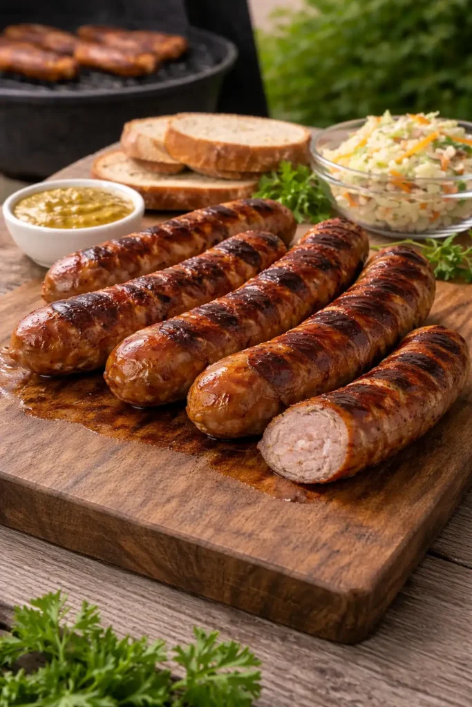 Kiełbasa z grilla – prosty przepis, żeby była soczysta i dobrze przypieczona