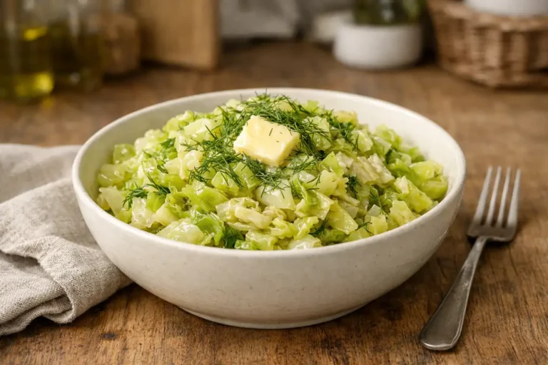 Młoda kapusta z koperkiem i masłem – klasyk, który zawsze się broni