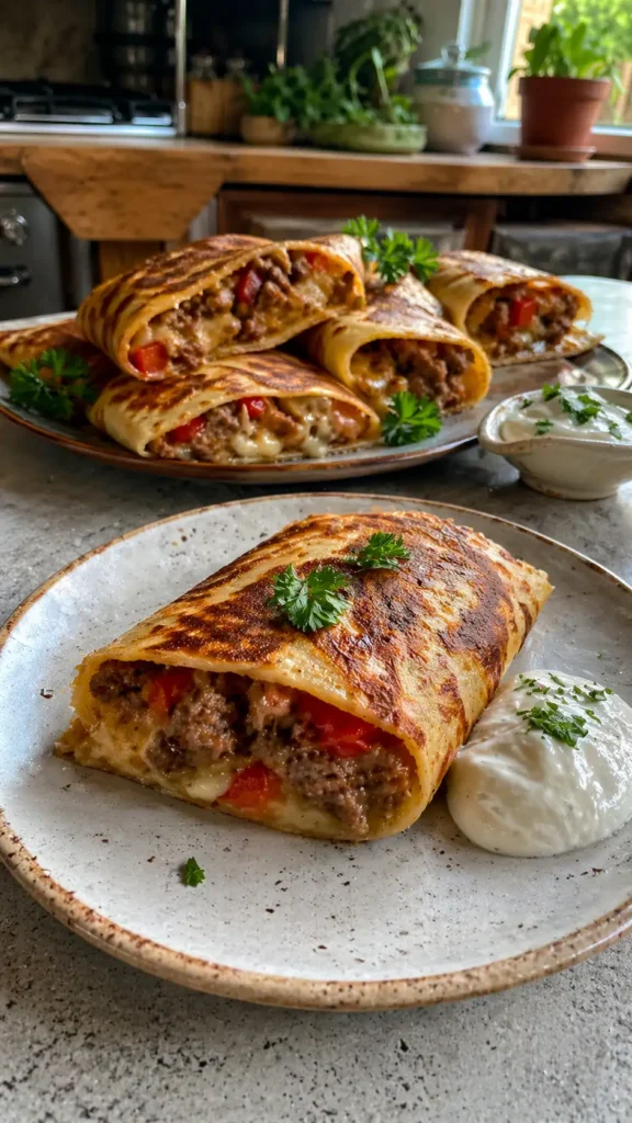 Naleśniki gyros z serem – prosty przepis na sycący obiad