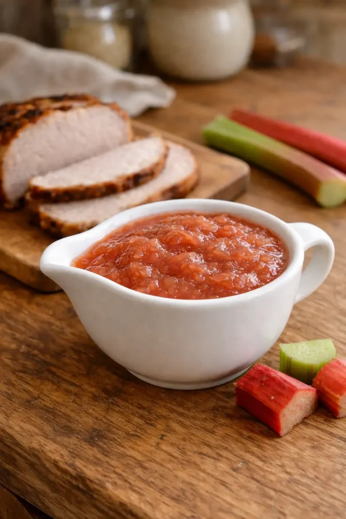 Sos z rabarbaru do mięsa – prosty przepis, który przełamuje smak