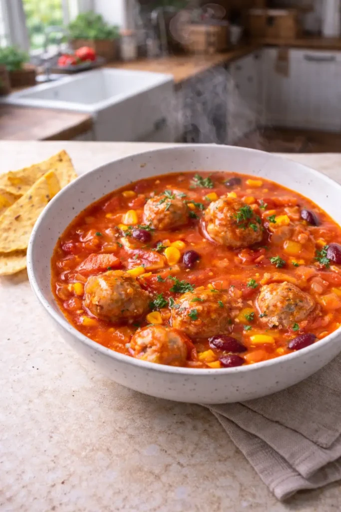 Zupa meksykańska z pulpecikami – sycący przepis na rodzinny obiad