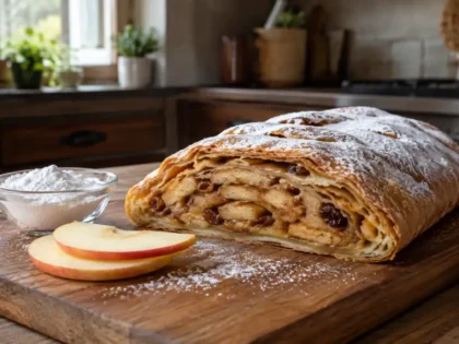 Apfelstrudel – prosty przepis na chrupiący strudel z jabłkami