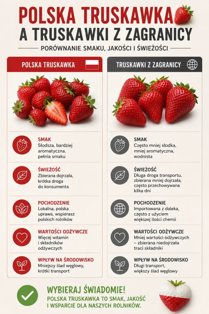 Jak odróżnić polskie truskawki od zagranicznych?