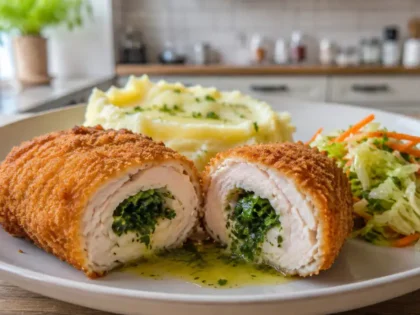 Kotlet kijowski – chrupiący z zewnątrz, soczysty w środku. Sprawdzony przepis