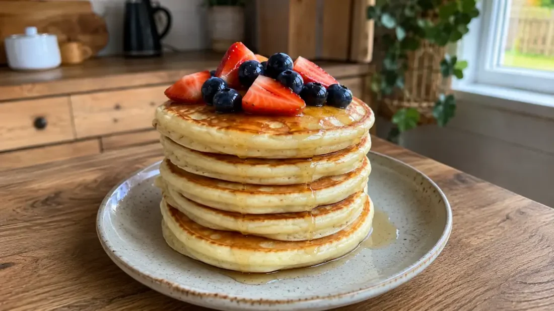 Maślankowe pancakes – prosty przepis na puszyste placuszki