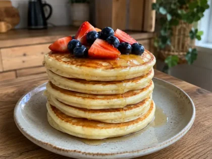 Maślankowe pancakes – prosty przepis na puszyste placuszki
