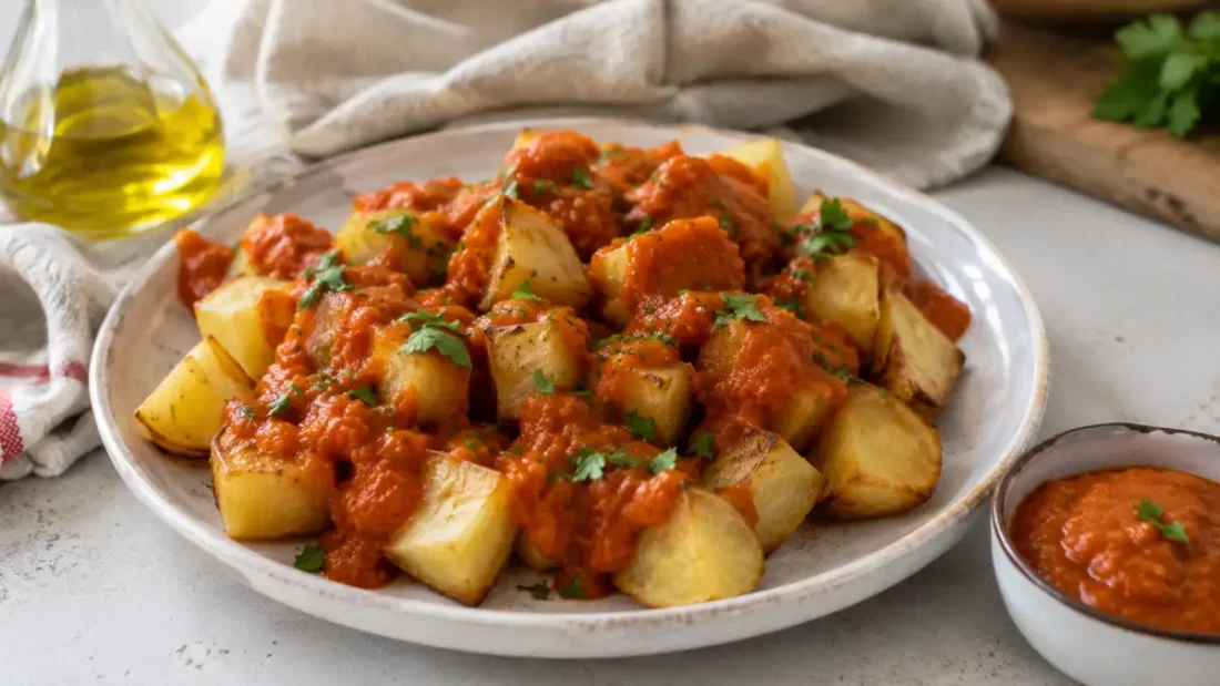 Patatas bravas – prosty przepis na hiszpańskie ziemniaki z pikantnym sosem