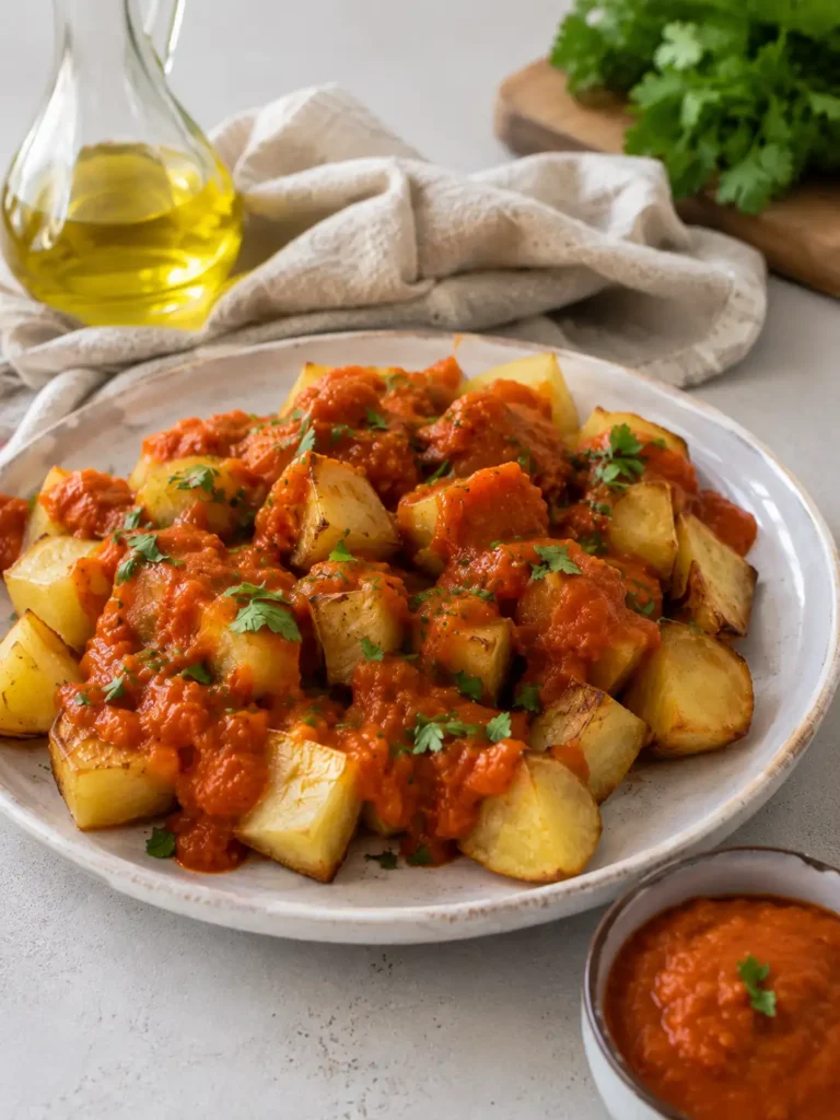 Patatas bravas – prosty przepis na hiszpańskie ziemniaki z pikantnym sosem