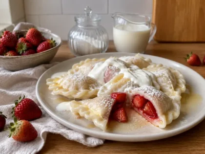 Pierogi z truskawkami – prosty przepis na miękkie i soczyste pierogi