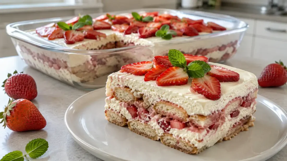 Tiramisu z truskawkami – prosty przepis na lekki deser bez pieczenia
