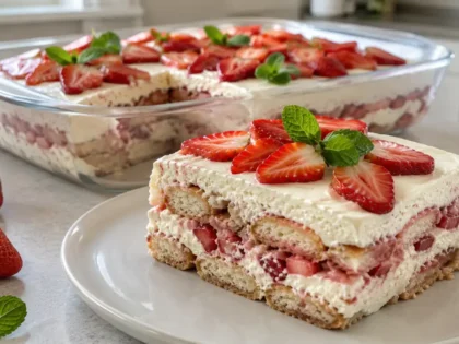 Tiramisu z truskawkami – prosty przepis na lekki deser bez pieczenia