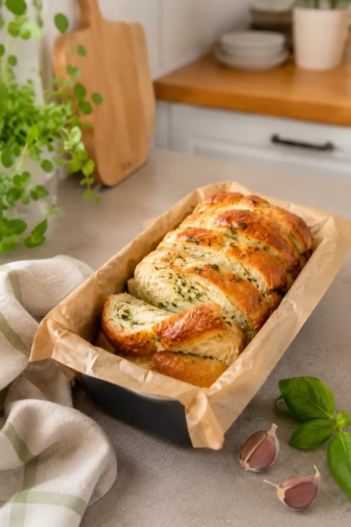 Chlebek odrywany z airfryer – prosty przepis na puszyste pieczywo z masłem czosnkowym