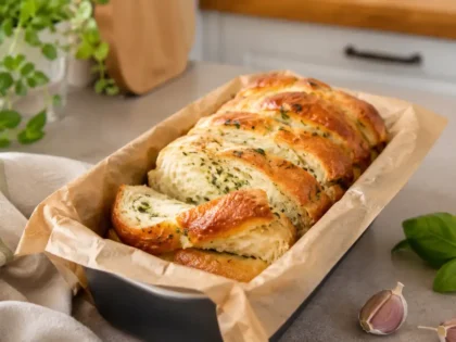 Chlebek odrywany z airfryer – prosty przepis na puszyste pieczywo z masłem czosnkowym