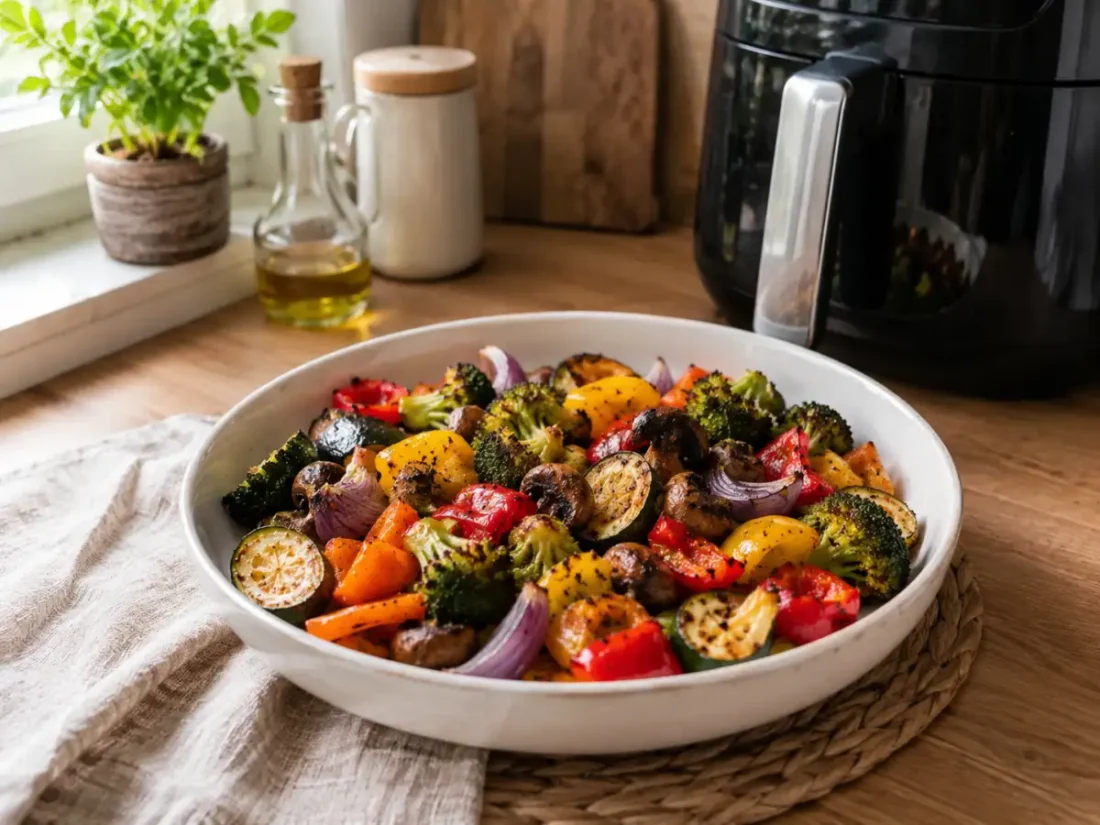 Mix warzyw z Air Fryer – szybki i zdrowy obiad bez mięsa