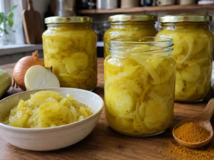 Ogórki z curry – prosty przepis na chrupiącą sałatkę do słoików