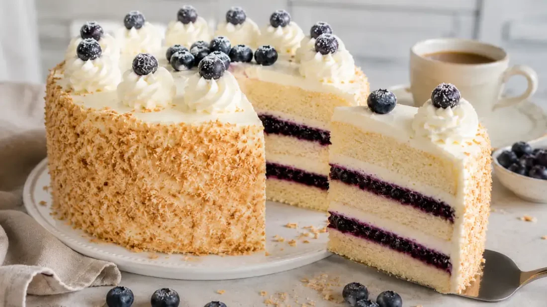 Tort z mascarpone i borówkami – lekki, kremowy i prosty przepis