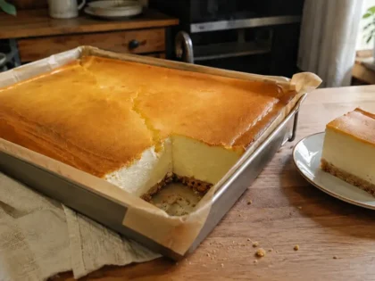 Sernik z mlekiem w proszku – prosty przepis na kremowe i zwarte ciasto