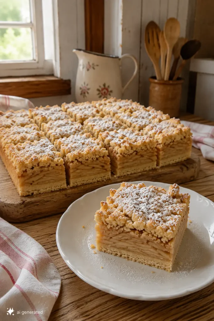 Szarlotka tatrzańska – krucha, wysoka i pełna jabłek
