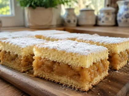 Szybkie ciasto z jabłkami – prosty przepis na jabłecznik na biszkopcie