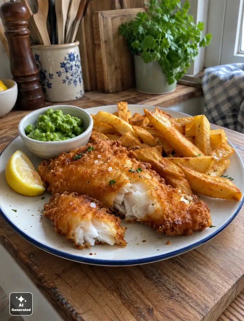 Fish and chips – angielska ryba z frytkami, chrupiący przepis krok po kroku