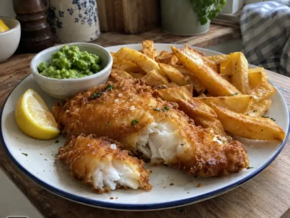 Fish and chips – angielska ryba z frytkami, chrupiący przepis krok po kroku