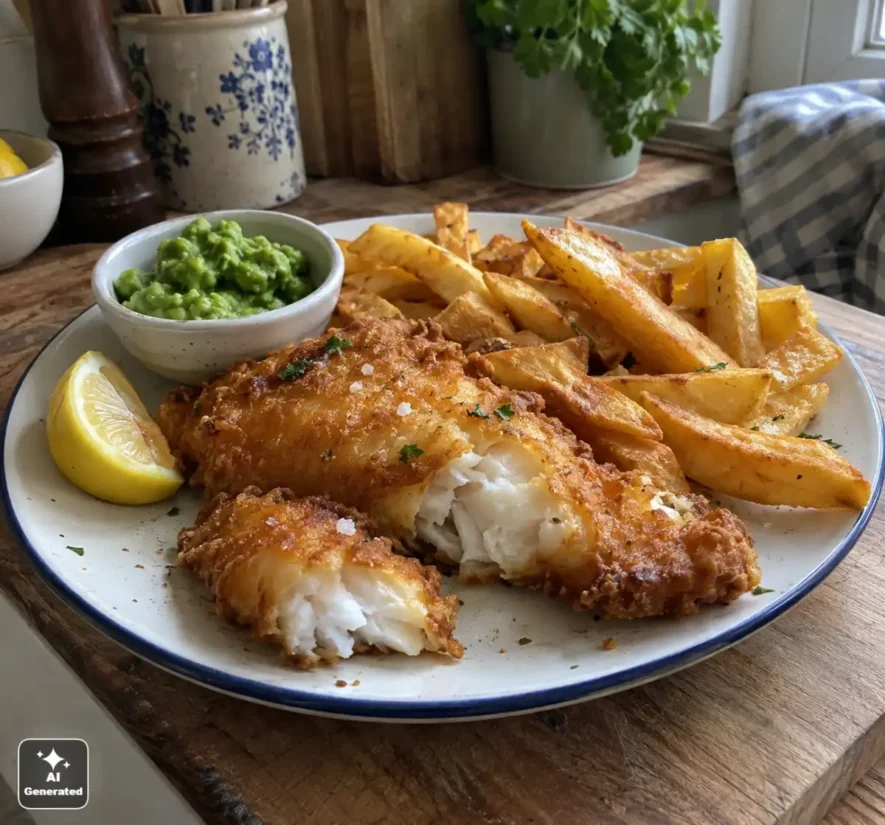 Fish and chips – angielska ryba z frytkami, chrupiący przepis krok po kroku