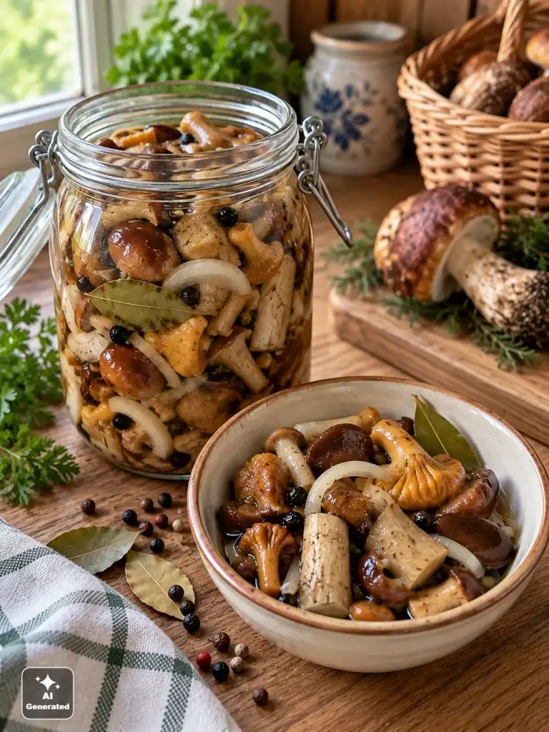 Grzyby marynowane – prosty przepis na jędrne i aromatyczne grzybki do słoików