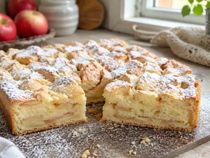 Jabłecznik Żydowski – prosty przepis na wilgotne ciasto z jabłkami