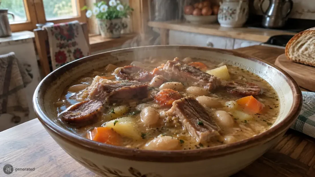 Zupa fasolowa na żeberkach – sycący, domowy przepis krok po kroku